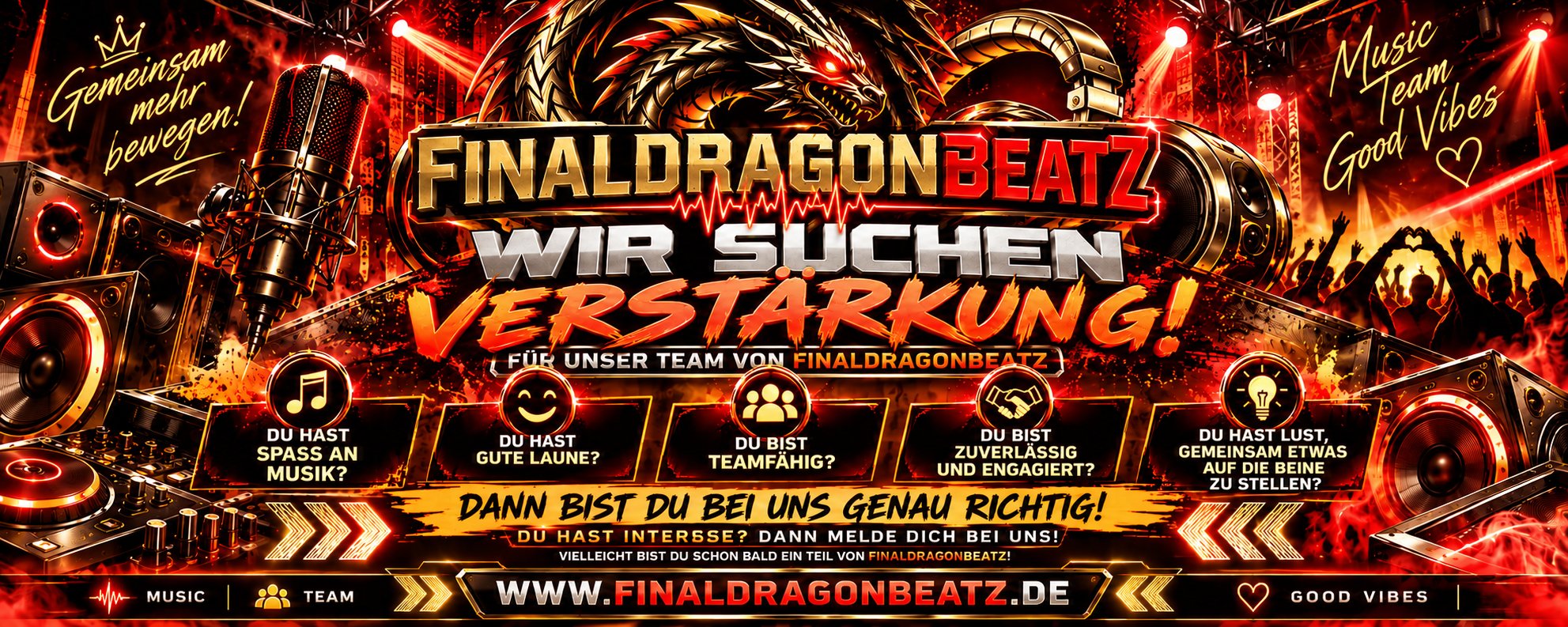 FinalDragonBeatz – Wir suchen Verstärkung! Jetzt bewerben